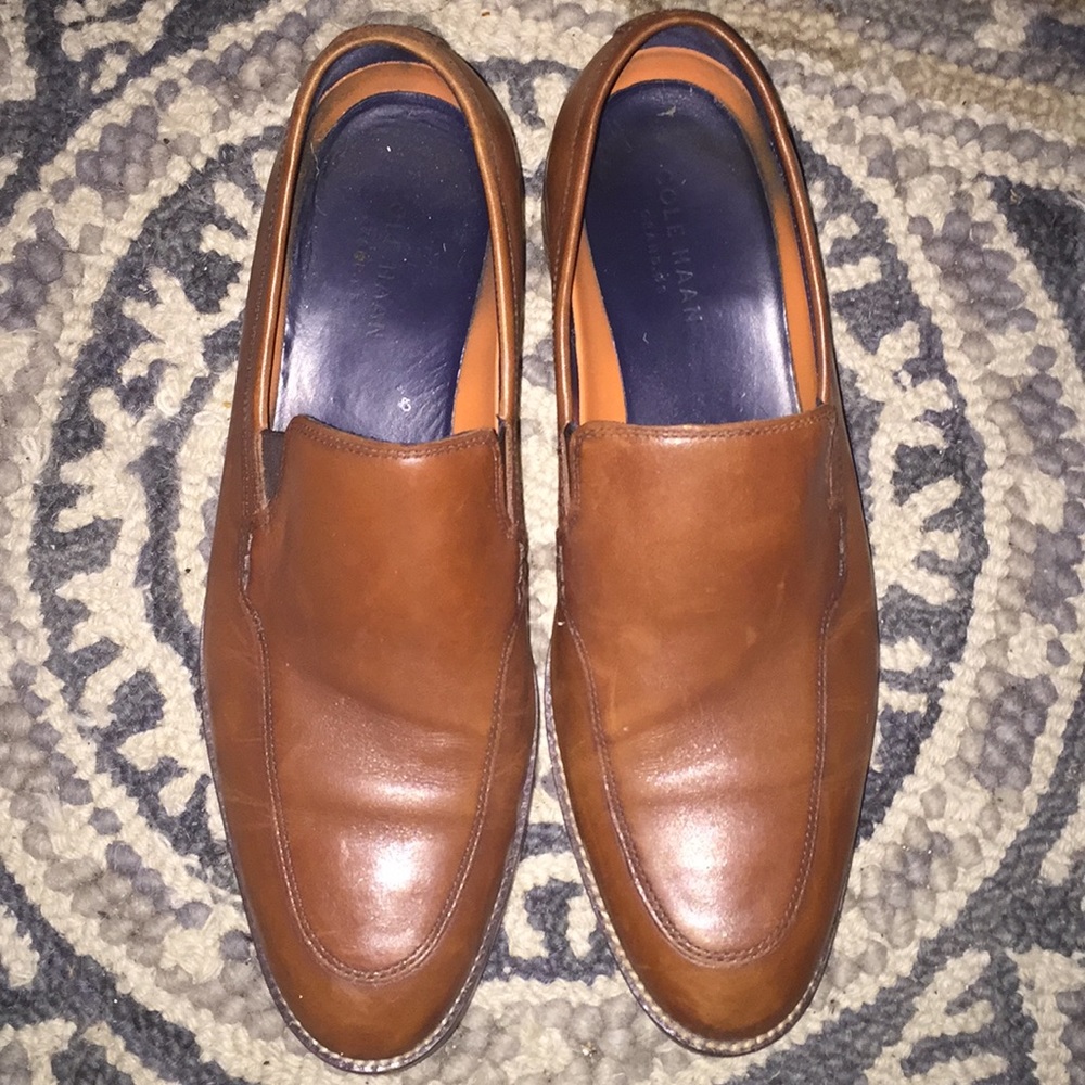 Cole Haan Tan Leather Loafers mens 9.5